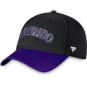 Men's Fanatics Branded Black/Purple Colorado Rockies Core Flex Hat