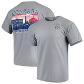 Image One Men's Gray Gonzaga Bulldogs Team Comfort Colors Campus Scenery T-Shirt