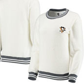 Women's Concepts Sport Cream/Charcoal Pittsburgh Penguins Granite Sherpa Pullover Sweatshirt