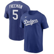 Men's Nike Freddie Freeman Royal Los Angeles Dodgers Player Name & Number T-Shirt