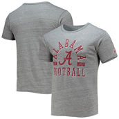 League Collegiate Wear Men's Heathered Gray Alabama Crimson Tide Football Focus Victory Falls Tri-Blend T-Shirt