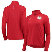 Women's Nike Red U.S. Paralympics Performance Quarter-Zip Jacket