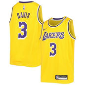 Nike Youth Anthony Davis Gold Los Angeles Lakers Swingman Jersey - Icon Edition
