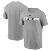 Men's Nike Derek Jeter Heathered Gray New York Yankees Locker Room T-Shirt