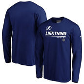Men's Fanatics Branded Blue Tampa Bay Lightning Authentic Pro Core Collection Prime Long Sleeve T-Shirt