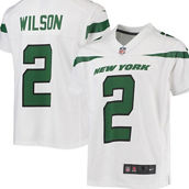 Nike Youth Zach Wilson White New York Jets Game Jersey