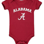 Two Feet Ahead Infant Crimson Alabama Crimson Tide Arch Logo Bodysuit