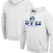 Colosseum Men's White BYU Cougars Lantern Pullover Hoodie