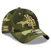 Men's New Era Camo Los Angeles Dodgers 2022 Armed Forces Day 9TWENTY Adjustable Hat