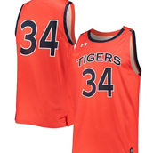 Men's Under Armour #34 Orange Auburn Tigers Alternate Replica Basketball Jersey