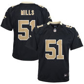 Nike Youth Sam Mills Black New Orleans Saints Retired Game Jersey