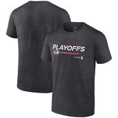 Men's Fanatics Branded Charcoal Colorado Avalanche 2022 Stanley Cup Playoffs Playmaker T-Shirt