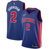 Men's Nike Cade Cunningham Blue Detroit Pistons 2021 NBA Draft First Round Pick Swingman Jersey - Icon Edition
