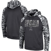 Men's Colosseum Charcoal Virginia Cavaliers OHT Military Appreciation Digital Camo Pullover Hoodie