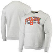 League Collegiate Wear Men's Heathered Gray Syracuse Orange Upperclassman Pocket Pullover Sweatshirt