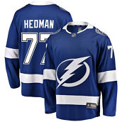 Fanatics Branded Men's Victor Hedman Blue Tampa Bay Lightning Home Premier Breakaway Player Jersey