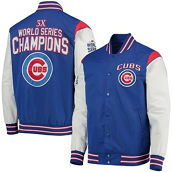 G-III Sports by Carl Banks Men's Royal/Red Chicago Cubs Complete Game Commemorative Full-Snap Jacket