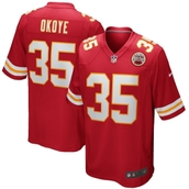 Men's Nike Christian Okoye Red Kansas City Chiefs Game Retired Player Jersey