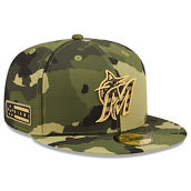 Men's New Era Camo Miami Marlins 2022 Armed Forces Day On-Field 59FIFTY Fitted Hat