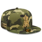 Men's New Era Camo Los Angeles Angels 2022 Armed Forces Day On-Field 59FIFTY Fitted Hat