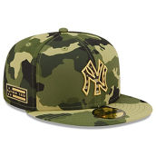 Men's New Era Camo New York Yankees 2022 Armed Forces Day On-Field 59FIFTY Fitted Hat