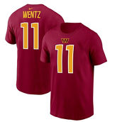 Men's Nike Carson Wentz Burgundy Washington Commanders Player Name & Number T-Shirt