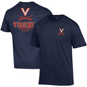 Champion Men's Navy Virginia Cavaliers Stack 2-Hit T-Shirt