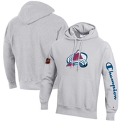 Men's Champion Heathered Gray Colorado Avalanche Reverse Weave Pullover Hoodie