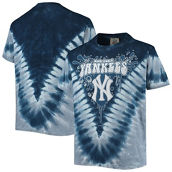Youth Navy/White New York Yankees Tie-Dye Throwback T-Shirt