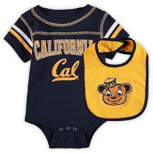 Newborn & Infant Colosseum Navy Cal Bears Chocolate Bodysuit & Bib Set