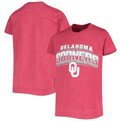 Youth Colosseum Crimson Oklahoma Sooners Core Sunrise Playbook T-Shirt