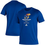 adidas Men's Royal Kansas Jayhawks Sideline Locker Tag Creator AEROREADY T-Shirt