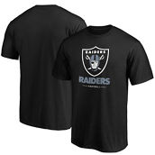 Men's Fanatics Branded Black Las Vegas Raiders Team Lockup Logo T-Shirt