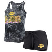 Concepts Sport Women's Charcoal Los Angeles Lakers Billboard Tank Top & Shorts Sleep Set