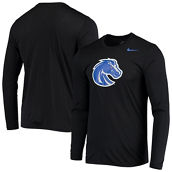 Men's Nike Black Boise State Broncos School Logo Legend Performance Long Sleeve T-Shirt