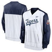 Men's Nike Navy/White Detroit Tigers Cooperstown Collection V-Neck Pullover