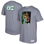 Men's Mitchell & Ness Paul Pierce Gray Boston Celtics Graphic T-Shirt