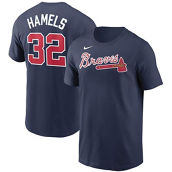Men's Nike Cole Hamels Navy Atlanta Braves Name & Number T-Shirt