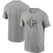 Nike Men's Heathered Gray New Orleans Saints Primary Logo T-Shirt