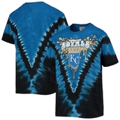 Youth Royal/Black Kansas City Royals Tie-Dye Throwback T-Shirt