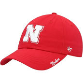 Women's '47 Scarlet Nebraska Huskers Miata Clean Up Logo Adjustable Hat