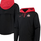 Men's Nike Black/Scarlet Ohio State Buckeyes Player Quarter-Zip Jacket