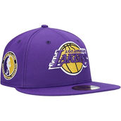 Men's New Era Purple Los Angeles Lakers Team Logoman 59FIFTY Fitted Hat