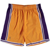 Men's Mitchell & Ness Gold Los Angeles Lakers Big & Tall Hardwood Classics Swingman Shorts
