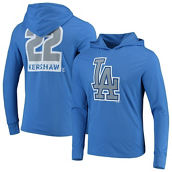 Clayton Kershaw Los Angeles Dodgers Majestic Threads Softhand Long Sleeve Player Hoodie T-Shirt - Royal