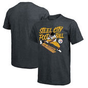 Men's Majestic Threads Najee Harris Charcoal Pittsburgh Steelers Tri-Blend Steel City Player T-Shirt