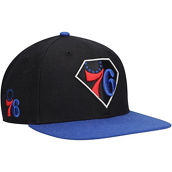 Men's '47 Black/Royal Philadelphia 76ers 75th Anniversary Carat Captain Snapback Hat