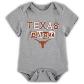 Newborn & Infant Garb Gray Texas Longhorns Baby Block Otis Bodysuit