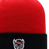 Men's Top of the World Red/Black NC State Wolfpack Core 2-Tone Cuffed Knit Hat