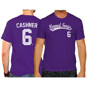 Original Retro Brand Men's Andrew Cashner Purple TCU Horned Frogs NCAA Baseball T-Shirt